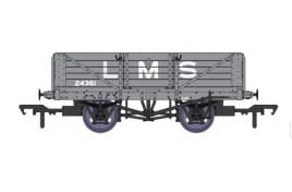 5 Plank Open Wagon – No.24361 – LMS Grey OO Scale 