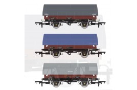 BR Coil A/SFW Steel Wagon TOPS Bauxite - Pack E OO Gauge