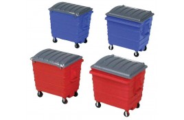 Commercial Lidded Skips x 4 OO Scale
