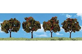 2"-3" Classic Apple Trees (4/Pk) OO Scale