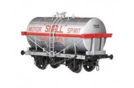 14t Class A Tank Wagon Shell Motor Spirit Silver 7522 OO Scale