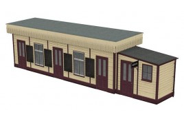 Wooden Station Booking Office OO Scale