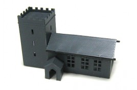 Church with Porch Plastic Kit N Scale 