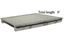 2 x Wide (50mm) Platform Sections Plastic Kit N Scale 