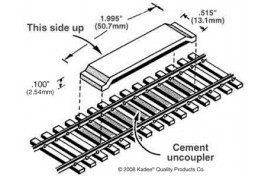 Magne-Matic Between the Rails Code 83 Delayed Uncoupler 1 Pair OO/HO Scale
