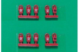 GWR Head & Tail Lamps Red x 10 OO Scale