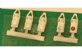 BR Head & Tail Lamps White x 5 OO Scale