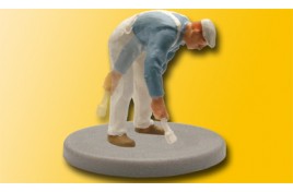 Moving Painter Stooping OO/HO Scale