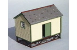 Timber Built Goods Yard Store Plastic Kit OO Scale