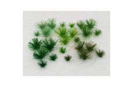 5mm Assorted Green Tufts x 30