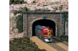 Double Track Tunnel Portals Cut Stone x 2 N Scale