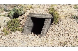 Culverts (Sewer or Drain) Portals Wood x 2 N Scale