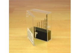 8pc HSS Drill Set 0.3 - 1mm in Plastic Stand