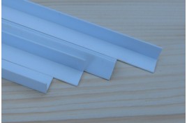  90508 3/8"/9.5mm x 24"/600mm Styrene 'L' Angle Pack of 4