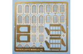 Industrial Windows - Various Designs on Etched Brass Sheet N Scale