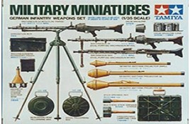 MILITARY MINIATURE GERMAN INFANTRY WEAPONS SET 1/35 SCALE