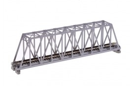 Single Track Truss Girder Bridge 248mm Silver N Scale