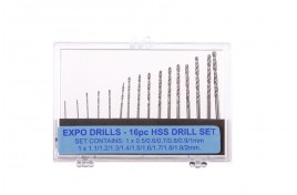 16pc HSS Drill Set 0.5 - 2mm