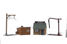 Platelayer's Hut, Coal Shed Water Crane & Loading Gauge Plastic Kit OO Scale