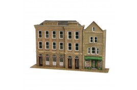  Low Relief Bank & Shop Card Kit OO Scale