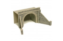  Double Track Tunnel Entrances (one pair) Card Kit N Scale