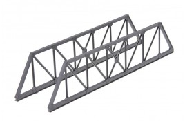 Truss Girder Bridge Sides (plastic) OO Scale